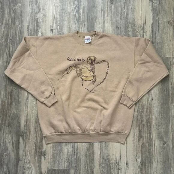 Vintage 90s Stevie Nicks Pondering The Millennium Crewneck Sweatshirt Size XL - Picture 1 of 5